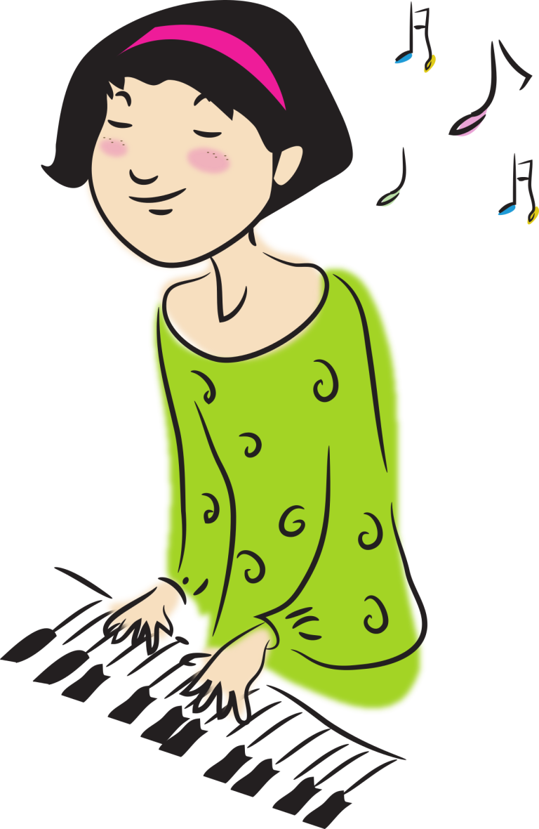 girl playing piano cartoon 768x1180