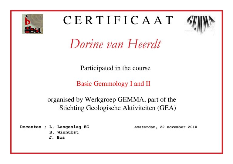 dorine Certif.Gemma2010 768x543